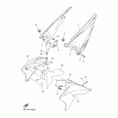 Схема вузла: Бічна кришка Yamaha WR250 WR250X