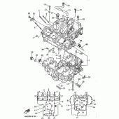 Схема узла: Картер двигателя Yamaha YZF750 YZF750