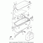 Схема узла: Saddlebag (2) Yamaha XVZ1300 Venture Royale