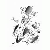 Схема вузла: Вітрове скло Yamaha XP530 T-MAX DX