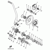 Схема узла: Привод стартера Yamaha TT250R TT-R