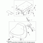 Схема вузла: Сидіння Yamaha XVS1100 V-Star Custom