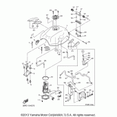 Схема вузла: Паливний бак Yamaha FZ6 FZ6R