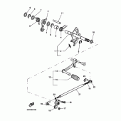 Схема узла: Вал переключения Yamaha BT1100 Bulldog