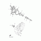 Схема вузла: Водяний насос Yamaha WR450F