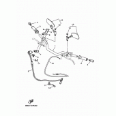 Схема вузла: Кермо та Тросики Yamaha XSR900/ MTM850 XSR900 Abarth