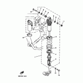 Схема вузла: Задня підвіска Yamaha TT250R TT-R