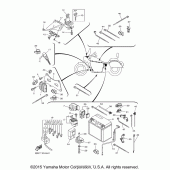 Схема вузла: Електроустаткування (2) Yamaha XVS950 V-Star Tourer