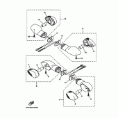 Схема узла: Поворотники Yamaha YBR125