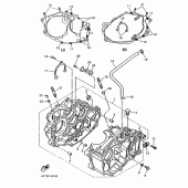Схема узла: Картер двигателя Yamaha XT500