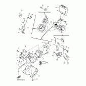 Схема вузла: Електроустаткування 3 Yamaha FZ1 FZ1 FAZER (Naked, ABS)