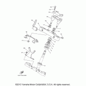 Схема узла: Рулевой механизм Yamaha XV1700 Road Star Silverado