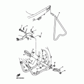 Схема узла: Подножки и Подставка Yamaha YZ450F YZ450F