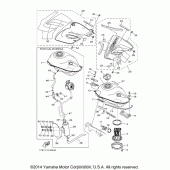 Схема узла: Топливный бак Yamaha XT250 XT250