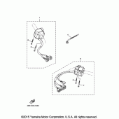 Схема узла: Пульт управления рулевой и Рычаг Yamaha XTZ1200 Super Tenere ES