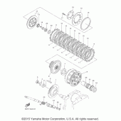 Схема вузла: Зчеплення Yamaha XVS950 V-Star