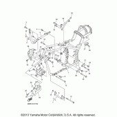 Схема вузла: Рама Yamaha XVS1100 V-Star Custom (з Flames)