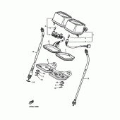 Схема узла: Панель приборов Yamaha XT600 XT600