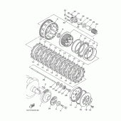 Схема вузла: Зчеплення Yamaha XV1900 Midnight Star