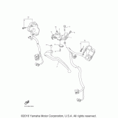 Схема узла: Пульт управления рулевой и Рычаг Yamaha YZF-R1 R1S Limited Edition