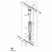 Схема вузла: Задня підвіска Yamaha YZ400