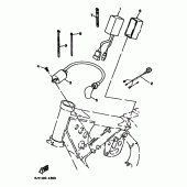 Схема вузла: Електроустаткування 1 Yamaha YZ125