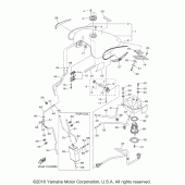 Схема вузла: Паливний бак Yamaha XVS1300 V-Star Tourer