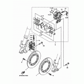 Схема узла: Передний тормоз Yamaha XP500 T-MAX 530