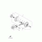 Схема вузла: Коленчатий вал і поршень Yamaha TTR50 TT-R50