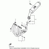 Схема вузла: Вихлопна система Yamaha YZF600R Thundercat