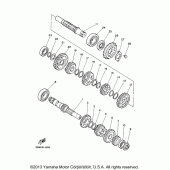 Схема узла: Трансмиссия Yamaha XV250 V-Star