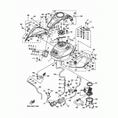 Схема вузла: Паливний бак Yamaha YZF-R3