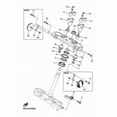 Схема узла: Рулевой механизм Yamaha WR450F