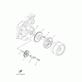 Схема узла: Привод стартера Yamaha XT125