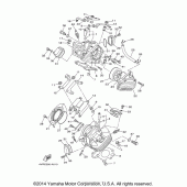 Схема узла: Головка цилиндра Yamaha XVS650 V-Star Classic