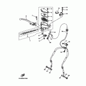 Схема вузла: Передній гальмівний циліндр Yamaha MT01 MT-01