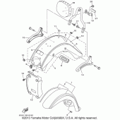 Схема узла: Крыло Yamaha XV1600 Road Star Silverado
