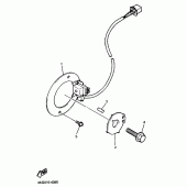 Схема узла: Датчик коленвала и Ротор Yamaha XJR1200