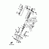 Схема узла: Рулевой механизм Yamaha XVS1100 Drag Star