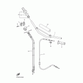 Схема вузла: Кермо та Тросики Yamaha WR250 WR250F