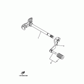 Схема узла: Вал переключения Yamaha XT660 XT660Z Tenere