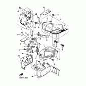Схема вузла: Бічна кришка Yamaha XVS650 Drag Star Silverado