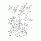 Схема узла: Рама Yamaha YZ250 YZ250