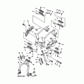 Схема вузла: Підніжки та підставка Yamaha XJ600 Diversion (S-TYPE)