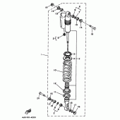 Схема вузла: Задня підвіска Yamaha WR250 WR250Z