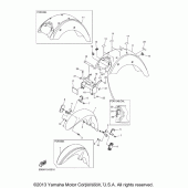 Схема вузла: Крило Yamaha XVS1300 V-Star Tourer