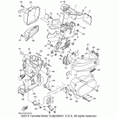Схема вузла: Бічна кришка Yamaha XVS1100 V-Star Custom