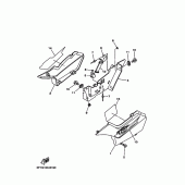 Схема вузла: Бічна кришка Yamaha TW200