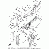 Схема узла: Боковая крышка Yamaha WR250 WR250Z