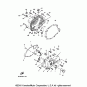 Схема узла: Крышки картера 1 Yamaha TW200
